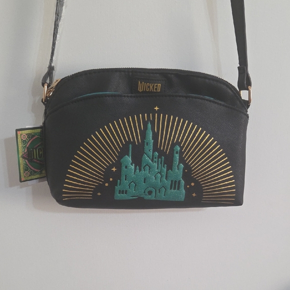 Black and Gold Crossbody Bag - Picture 1 of 8